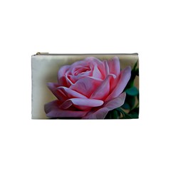 Rose Pink Flowers Pink Saturday Cosmetic Bag (small) 