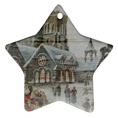 Santa Claus Nicholas Star Ornament (two Sides) 