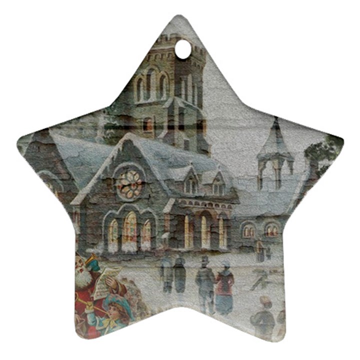 Santa Claus Nicholas Star Ornament (Two Sides) 