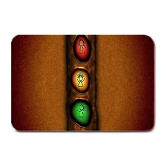 Traffic Light Green Red Yellow Plate Mats