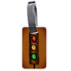 Traffic Light Green Red Yellow Luggage Tags (One Side) 