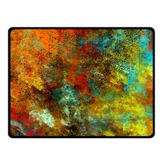 Mixed Abstract Double Sided Fleece Blanket (small)  by digitaldivadesigns