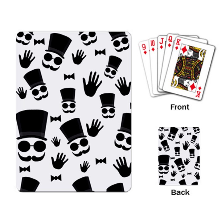 Gentleman pattern Playing Card