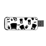 Gentleman pattern Portable USB Flash (Two Sides) Back
