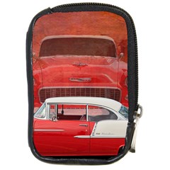 Classic Car Chevy Bel Air Dodge Red White Vintage Photography Compact Camera Cases by yoursparklingshop