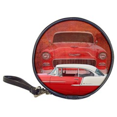 Classic Car Chevy Bel Air Dodge Red White Vintage Photography Classic 20-cd Wallets