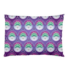 Background Floral Pattern Purple Pillow Case (two Sides) by Amaryn4rt