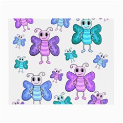 Cute Butterflies Pattern Small Glasses Cloth by Valentinaart