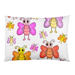 Cute Butterflies Pattern Pillow Case by Valentinaart