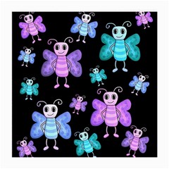 Blue and purple butterflies Medium Glasses Cloth