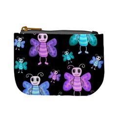 Blue and purple butterflies Mini Coin Purses