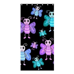 Blue and purple butterflies Shower Curtain 36  x 72  (Stall) 