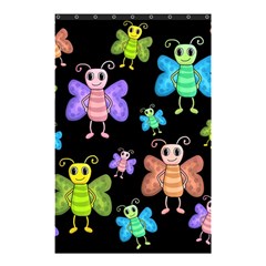 Cartoon Style Butterflies Shower Curtain 48  X 72  (small)  by Valentinaart