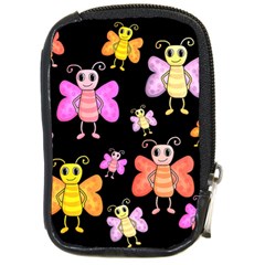 Cute Butterflies, Colorful Design Compact Camera Cases by Valentinaart