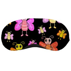 Cute Butterflies, Colorful Design Sleeping Masks by Valentinaart