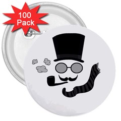 Invisible Man 3  Buttons (100 Pack)  by Valentinaart