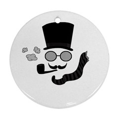 Invisible Man Round Ornament (two Sides)  by Valentinaart