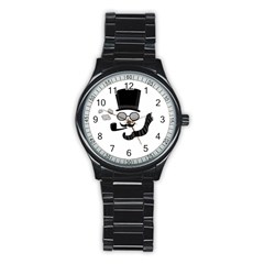 Invisible Man Stainless Steel Round Watch by Valentinaart