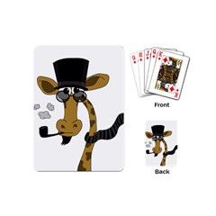 Mr  Elegance Playing Cards (mini)  by Valentinaart