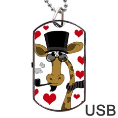 Mr  Right Dog Tag Usb Flash (one Side) by Valentinaart