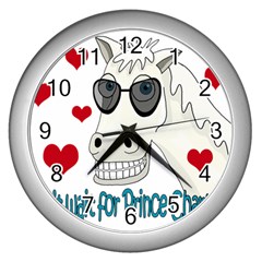 Don t Wait For Prince Sharming Wall Clocks (silver)  by Valentinaart