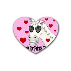 Don t Wait For Prince Charming Heart Coaster (4 Pack)  by Valentinaart