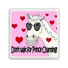 Don t Wait For Prince Charming Memory Card Reader (square)  by Valentinaart