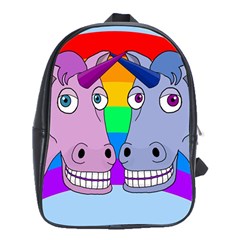 Unicorn Love School Bags (xl)  by Valentinaart