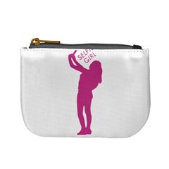 Selfie Girl Graphic Mini Coin Purses by dflcprints