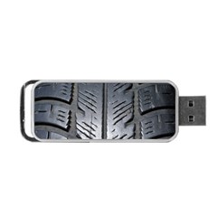 Mature Black Auto Altreifen Rubber Pattern Texture Car Portable Usb Flash (one Side) by Amaryn4rt