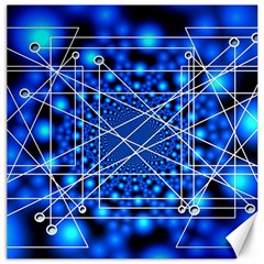 Network Connection Structure Knot Canvas 16  X 16   by Amaryn4rt