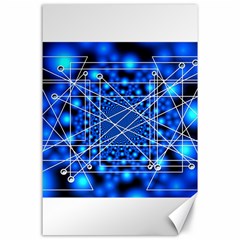 Network Connection Structure Knot Canvas 24  X 36 