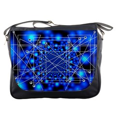 Network Connection Structure Knot Messenger Bags by Amaryn4rt