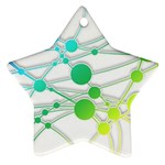 Network Connection Structure Knot Star Ornament (Two Sides)  Front