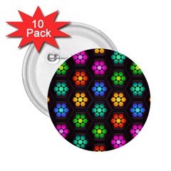 Pattern Background Colorful Design 2.25  Buttons (10 pack) 