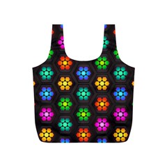 Pattern Background Colorful Design Full Print Recycle Bags (S) 