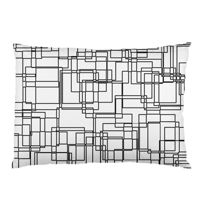 Structure Pattern Network Pillow Case