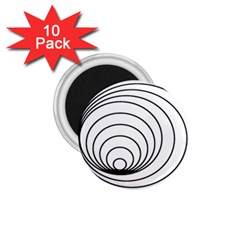 Spiral Eddy Route Symbol Bent 1 75  Magnets (10 Pack)  by Amaryn4rt