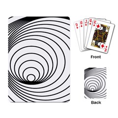 Spiral Eddy Route Symbol Bent Playing Card by Amaryn4rt