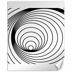 Spiral Eddy Route Symbol Bent Canvas 16  X 20   by Amaryn4rt