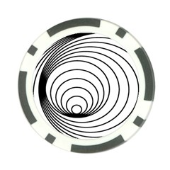 Spiral Eddy Route Symbol Bent Poker Chip Card Guards (10 Pack)  by Amaryn4rt