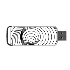 Spiral Eddy Route Symbol Bent Portable Usb Flash (one Side) by Amaryn4rt