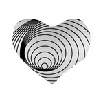 Spiral Eddy Route Symbol Bent Standard 16  Premium Heart Shape Cushions Front