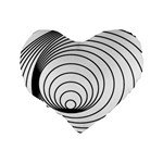 Spiral Eddy Route Symbol Bent Standard 16  Premium Heart Shape Cushions Back