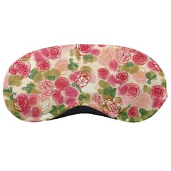 Aquarelle Pink Flower  Sleeping Masks by Brittlevirginclothing