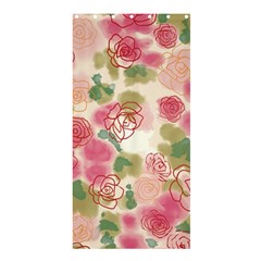 Aquarelle Pink Flower  Shower Curtain 36  X 72  (stall)  by Brittlevirginclothing