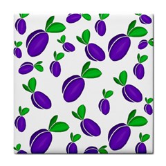 Decorative Plums Pattern Tile Coasters by Valentinaart