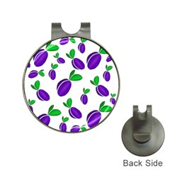 Decorative Plums Pattern Hat Clips With Golf Markers by Valentinaart