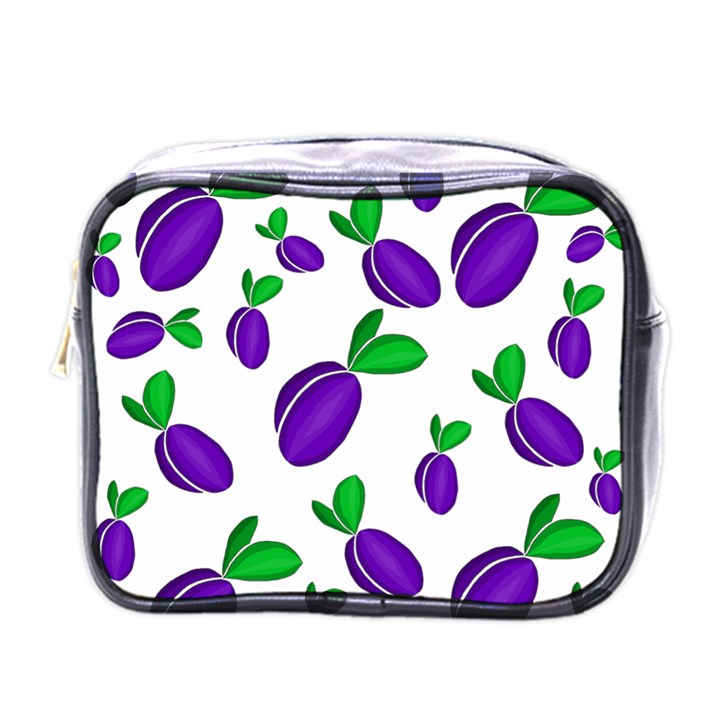 Decorative plums pattern Mini Toiletries Bags