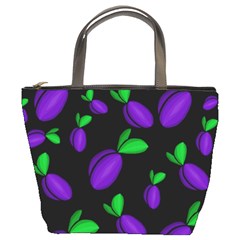 Plums Pattern Bucket Bags by Valentinaart